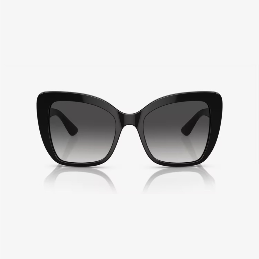 Dolce & Gabbana Elegant Black Cat-Eye Sunglasses